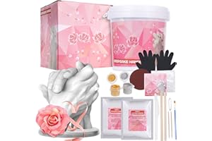 TPUDN Hands Casting Kit, Holding Hand Mold Kit for Adults & Kids, Romantic Anniversary Wedding Birthday Valentine's Day Gifts for Her or Him, Personalised Gifts for Couple, Boyfriend Girlfriend Unique