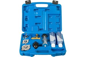 RELD Professional Head Gasket Tester Läckagedetektor CO2 Universal för alla bilar och motorcyklar Snabb motorläckagedetektor med låda och 500 ml CO2-reaktionsvätska
