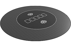Bullets Playing Cards Poker Mat Cloth Ø 100cm round - Table Top Layout for Texas Hold'em