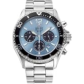 Orient Mako G&uuml;neş Işığı Mavi Kadran &Ccedil;elik Bilezik Erkek Saati RA-TX0206L10B, mavi