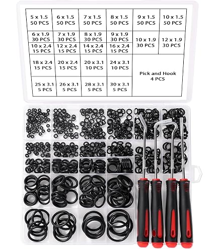 Lot De 100 Joints Toriques NBR Rouge - Diamètre Extérieur 8 Mm, épaisseur 1 Mm - Pour étanchéité, Résistant à L'huile - 3