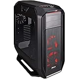 Corsair Graphite Series 780T PC-Gehäuse (Seitenfenster Full-Tower ATX Performance LED, mit roten LED Lüfter) schwarz
