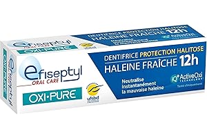 Efiseptyl - Dentifrice Oxi-pure Protection Halitose - Haleine Fraîche 12H - Efficacité Prouvée - 75 ml