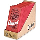 Vegan Chocolate Bar - Ombar Strawberry Mylk - Organic Fair Trade Chocolate - Dairy and Gluten Free - Raw Cacao - 35g - Pack o