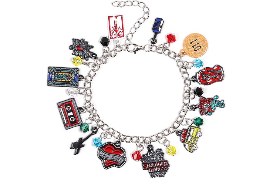 AICase Pulseras inspiradas en Stranger Thing Merch | Demogorgon, Camisetas, carteles y pegatinas, Joyas de merchandising