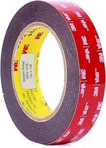 3m 5952 Vhb Tape 1 In X 15 Ft Black Amazon Co Uk Diy Tools