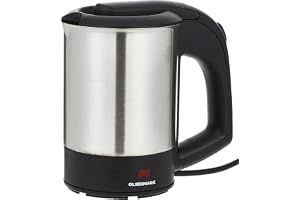 Olsenmark Electric Stainless Steel Kettle, 0.5L - Stainless Steel Body - Auto Shut-Off On Boiling - Boil Dry Protection - Pilot Lamp - 1100W | 2 Years Warranty
