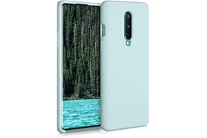 kwmobile Carcasa Compatible con OnePlus 8 (2020) Funda - Case TPU y Silicona antigolpes - Apto Carga inalámbrica - Menta Mate