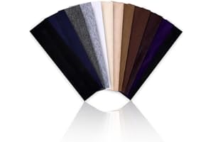 XOYTN 12Pcs Plain Stretchy Headbands, Fashion Jersey Elastic Head Bands Soft Breathable Non-Slip Women Headbands for Running Workout Makeup Sport Exercise