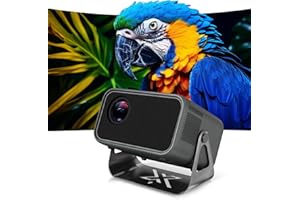 BUBA TOYS Smart 4K Projector for Bedroom with 500 ANSI Lumens, Native 1080P FHD Video Projector, Auto Focus & Keystone Correction, WIFI6 & Bluetooth5.0, Ideal for Home Cinema & Outdoors