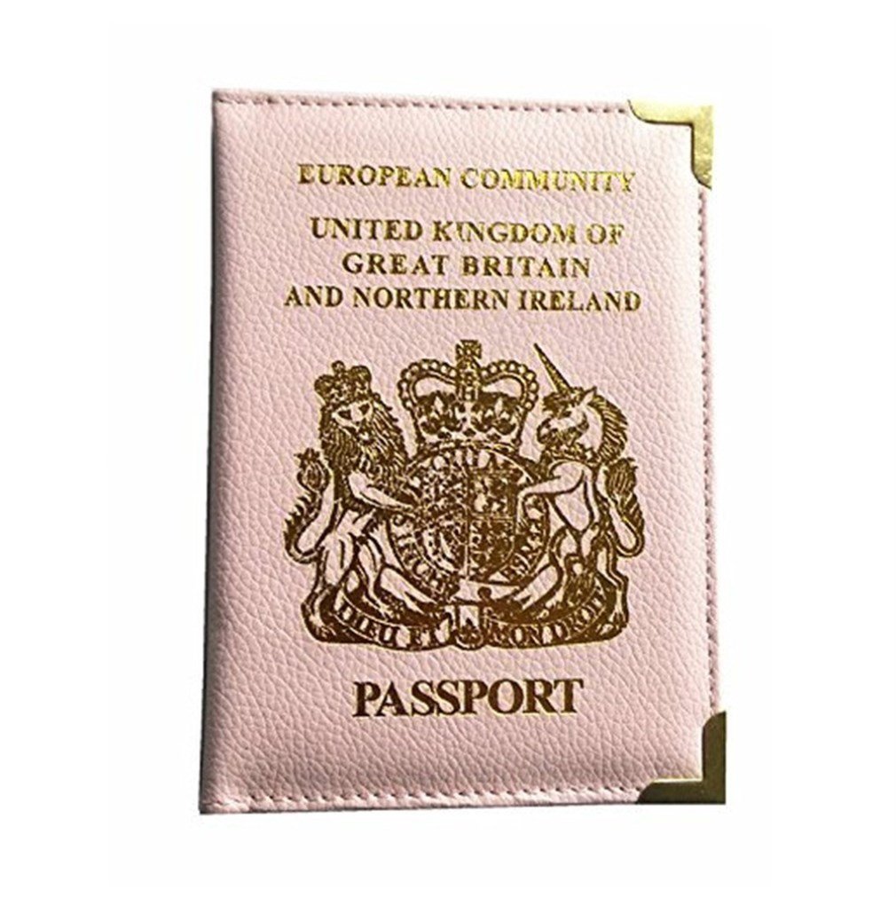 Pink-Porte-Passeport-Faux-Cuir-Voyage-Dtenteur-dun-Passeport-Portefeuille-tui-Polyvalent-Carte-de-Crdit-Titulaire-Portefeuille-Protection-par-SamGreatWorld