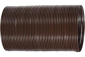 AYYDS Peddigrohr Flechtmaterial, Ø 3.5-4.1mm Hohle Rund Kunststoff Rattan, Wasserdicht PE Rattan Geflecht, Rolle 500g=75m Flechtmaterial für Stricken Handgemachtes Rattan Kunsthandwerk (Braun)