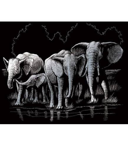 Royal & Langnickel Kit Arte Incisione Oro – Formato A4 – Leopardo Sull'Albero – Include Tavole E Strumento Per Grattare