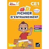 Cap Maths CE1: Pack en 2 volumes : Fichier d'entrainement + cahier de g&eacute;om&eacute;trie