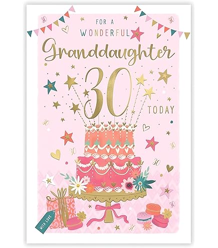 Granddaughter 30 30th Birthday Card - Cherry Orchard Grace - View #5