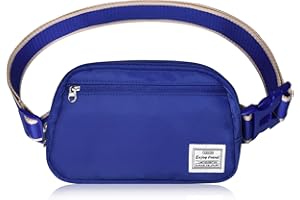 DMLuna Small Crossbody Bags for Women Trendy, Lightweight Waist Pack for Women & Men, Mini Belt Bag, Waist Bag with Adjustable Strap for Running Workout Traveling, Royal Blue