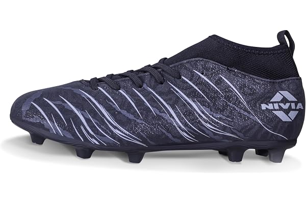 Nivia Carbonite 7.0 pro Football Studs for Men, PVC Synthetic Leather Upper, High Shear Strength TPU Sole, Knitted Collar Rib