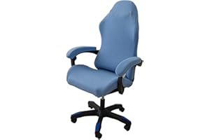 LIFEDX Coprisedia da Gaming Elasticizzata,Ergonomica Coprisedia per Sedia da Gioco,Fodera per Sedia da Ufficio con Braccioli/Schienale della Sedia per Sedia da Computer Gioco,Senza Sedie-Blue