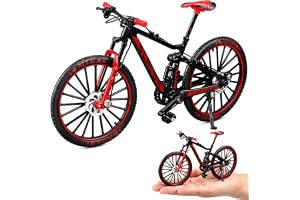 Foreverup 1:8 Mountainbike-modell, legering Finger Bike, Fingercykel, Mini Leksakscykel, Dekorativ samling för kontor, hem, presenter (svart