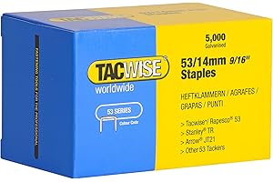 Tacwise 0452 Typ 53/14 mm Verzinkte Heftklammern, 5000 Stück