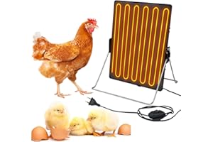 MASXIRCH Hühnerstall Heizung 140 Watt Wärme Hühner Heizung Energieeffizientes Design Sicherer als Brooder Lampen Heizung für Hühnerstall für Küken Hunde