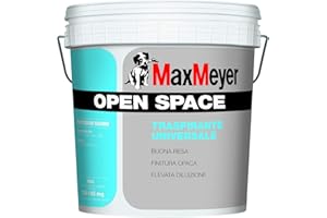 MAXMEYER PITTURA MURALE IDROPITTURA TRASPIRANTE "OPEN SPACE" PER INTERNI BIANCA LT. 12 MAX MEYER