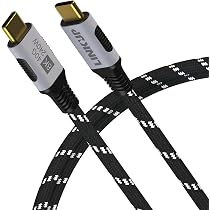 SUNGUY Cavo USB Type-C, 0.3Metri 20Gbps 100W Cavo USB Type C Ricarica Rapida 90 Gradi, 4K@60Hz Cavo USB C USB C per iPhone 16/15 Pro Max, Android Auto, Laptop, Cellulare, Monitor, SSD,Disco