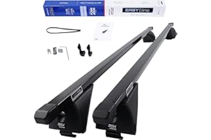 DGH SYSTEM Kompletter Stahl-Dachträger Relingträger Easy Line Advanced 120 cm kompatibel mit BMW 2er F45 Active Tourer MPV 2014-2021 mit geschlossener Dachreling, abschließbar, Nutzlast 90 kg