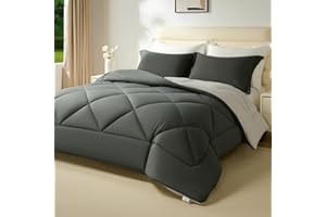 beeweed Edredón Relleno Nórdico 220x240 cm para Cama 135/150, Reversible Edredón de Fibra Oeko-Tex. 400gr/m², Suave, Transpirable para Invierno, con 2 Fundas Almohada