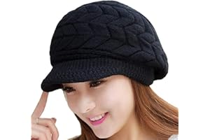 WKTRSM SWEDREAM Sombrero Invierno Gorros de Punto Gorras para Mujeres Crochet Cálido Suave Sombreros de Esqui