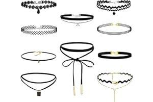 MILAKOO Dentelle Velours Ras du Cou Collier pour Femmes