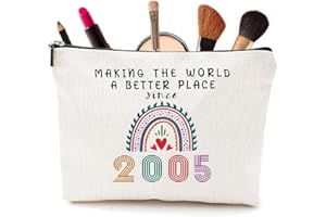 FENQURO 20 Años Mujer - Neceser Perfecto Para El 20 Cumpleaños, Ideal Como Regalo De Cumpleaños Para Esposa, Hermana O Amica, Para Celebrar Los 20 Años De Cumpleaños Mujer, 2005