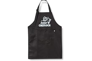 upain Kinderschürze Mädchen Jungen, Malschürze Kinder -Junior Chefkoch - Lustig Kochschürze Schürze mit 2 Taschen, Geschenk zum Malen Kochen Backen Küche