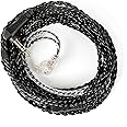 KZ ZSN PRO Earphone Upgraded Cable, 2M Long IEM Cable 4N OFC Braided Cable Replacement Headphone Wire QDC-Pins for KZ ZS10 PRO/ZSN PRO X/EDX PRO/Castor/ZS12 PRO X Earbuds (2PIN-C 3.5MM, without Mic)