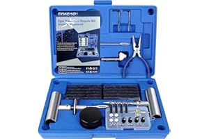 ‎MAIKEHIGH MAIKEHIGH Reifenreparaturset, Reifen Reparaturset Auto - 69 Stück Reifen Reparatur Set für ATV, LKW, Traktor, Motorrad (Blau)