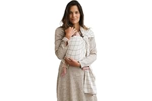 Studio Romeo - Echarpe de portage bébé - Porte-bébé physiologique - Sling - Pratique - Sans nœud, ni sangle - Dès la naissance - Fabriqué au Portugal - 100% Coton - Géometric