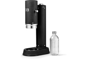 Aarke Carbonator Pro, Machine à Soda avec Bouteille en Verre, Finition Noir mat