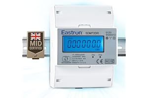 Eastron MID Certified kWh and Power Measurement Three Phase Energy Meter (SDM72DR-MID)
