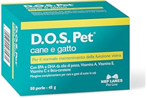 NBF Lanes | D.O.S. Pet Cane e Gatto, 50 Perle Appetibili, per il Normale Mantenimento della Funzione Visiva
