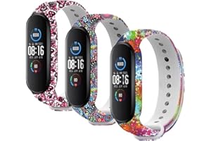 nuosiweilang Compatibile con Xiaomi Mi Band 7/Mi Band 6/Mi Band 5 Cinturini,Miband 7 Accessori per Cinturini per Braccialetti di Ricambio in Silicone Colorato per Xiaomi Mi Smart Band 7 6 5
