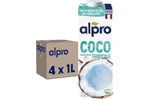 Alpro - Boisson végétale - Coco - 1L - Lot de 4x1L