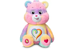 Care Bears Basic Fun Jumbo Togetherness Bear Peluche – 60 cm, Morbido, Giocattolo da Collezione Abbracciabile, Grande Orso di Peluche, Peluche per Bambini
