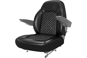 JUDANNA Traktorsitzbezug für Schranktraktoren ohne Kopfstütze, Landmaschinen Traktor Trecker Schlepper Bagger Grammer Gabelstapler-Sitzbezug, Traktor Sitzbezüge Schonbezug Traktor Zubehör (Schwarz)