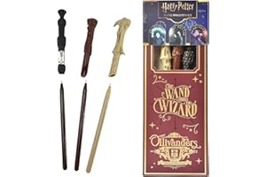 BLUE SKY STUDIOS Harry Potter Wand Pen Set of 3, Harry, Dumbelodore, Voldemort - Stationery Supplies for Writing - Gifts and Merchandise