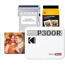 Housse étui Rigide EVA Pour Kodak Mini 3 Retro / Mini Shot 3 - Protection Anti-choc, Compartiment Câble