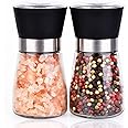 ErrandsHelper Salt and Pepper Grinder Set Adjustable Coarseness and Refillable (2.5 inches x 5.1 inches)