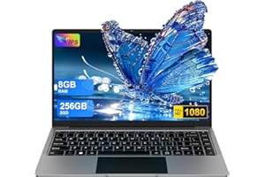 ‎BVATE bvate Laptop 14 Zoll Win11 8GB+256GB SSD Unterstützung 1TB Notebook Celeron N4020 (bis 2.8GHz) 1920x1080p WiFi BT4.2 Deutscher Tastaturschutz und kabellose Maus-Gray