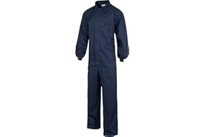 WORKTEAM Work Team Buzo Italiano, Cuello Solapa, Manga ranglan, un Bolso de Pecho y Cremalleras de Nylon. Hombre Marino 60