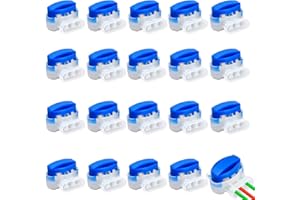 Aohcae 20 sztuk łączników kablowych do robota koszącego, łączniki kablowe, wodoszczelne urządzenie do wykrywania pęknięć kabli, zaciski żelowe do robota koszącego, zaciski kablowe, wodoszczelne, do kosiarek