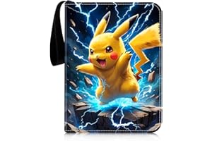 Thingehoy Scrapbook for Cards, Trading Cards, Album, Cards, Stapler, Card Folder with Zip, Birthday Gifts for Children, 50 Pages, 400 Cards Capacity